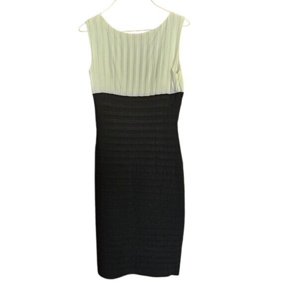 Calvin Klein Black White Colorblock Sheath Dress 6 | Professional Bodycon Office